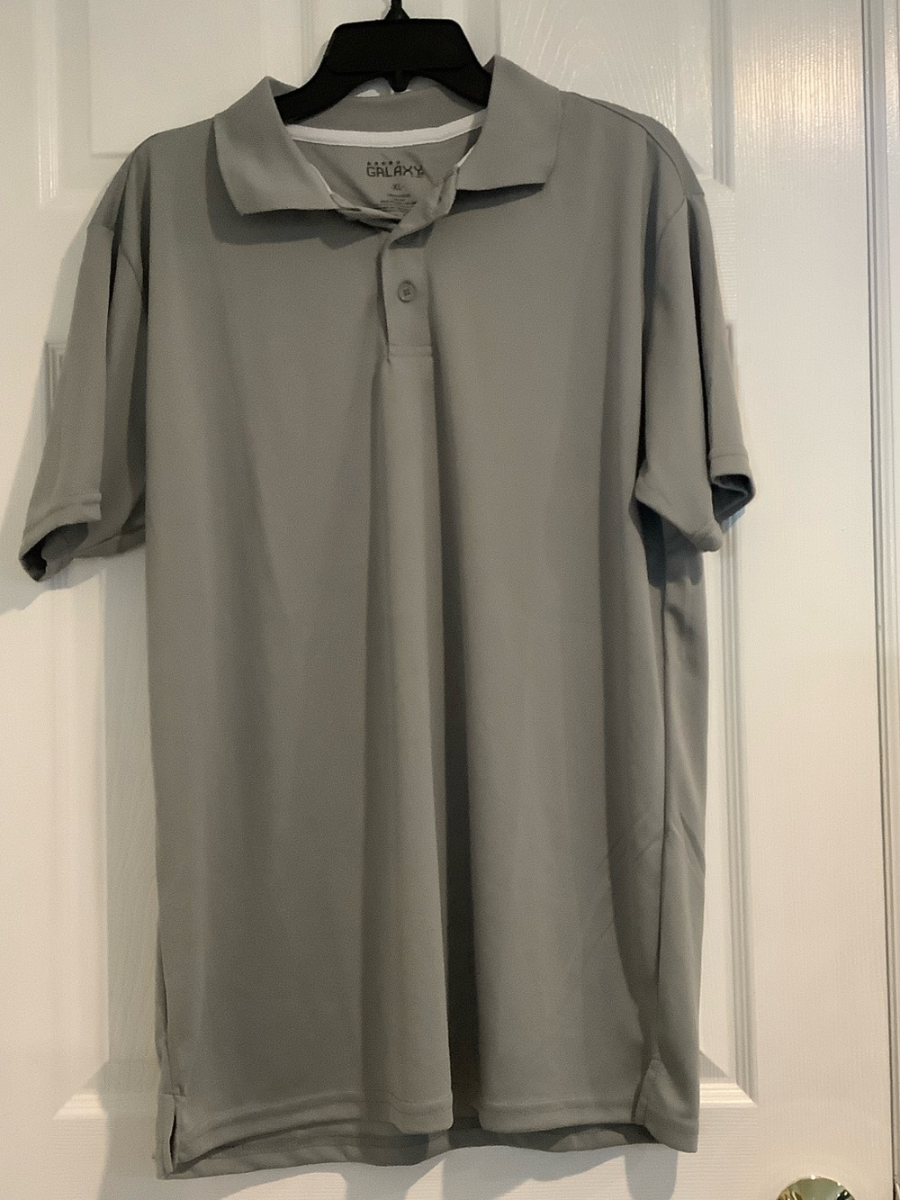GALAXY BY HARVIC Gray Lightweight Stretchy Athletic Basic Polo Golf Shirt XL